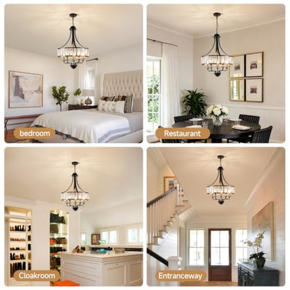 Modern Black Crystal Chandelier 5
