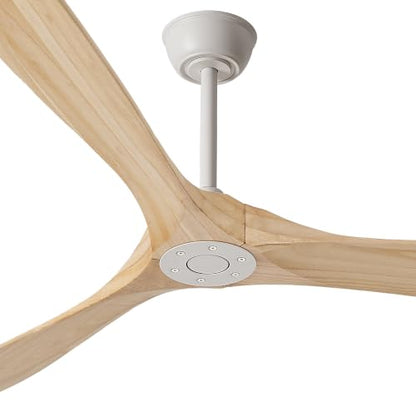 3 Blade Natural Wood Ceiling Fan No Light