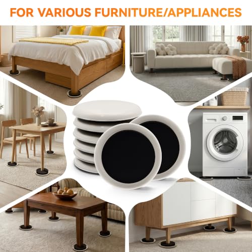 Furniture Sliders Plastic Sliders for Carpet and Hardwood Floors