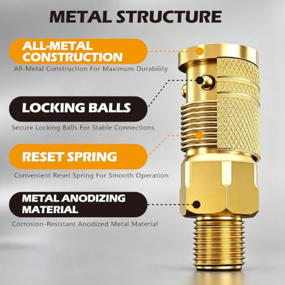 Air Compressor Quick Connect Fittings Kit