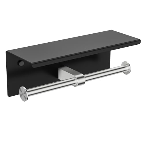Toilet Paper Holder with Shelf