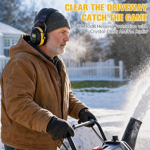 AM FM Radio Headphones for Mowing