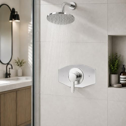 One-Hole-Remodel-Cover-Plate for 2 Handle or 3 Handle ShowerPolished Chrome (Polished Chrome)