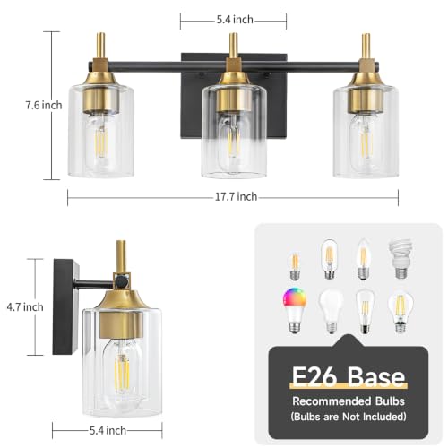 Modern Bathroom Light Fixtures Over Mirror