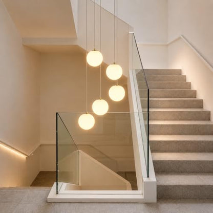 Modern Ball High Ceiling Chandelier