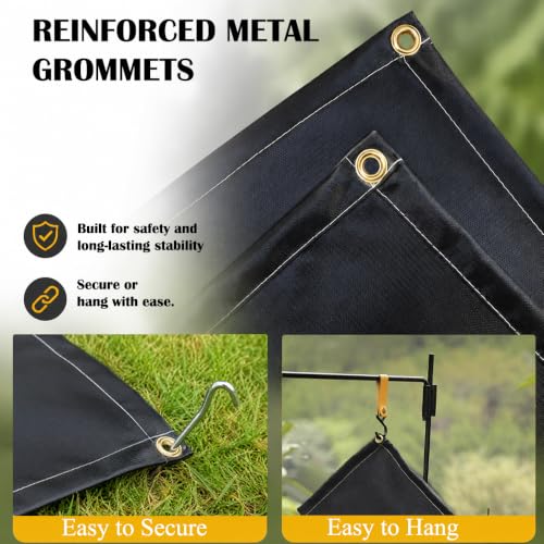 Welding Blanket Heavy Duty Fiberglass Heat Resistant Fabric 1022 °F Fire Resistant Blankets