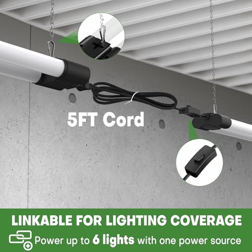 4FT Linkable LED Shop Light for Garage