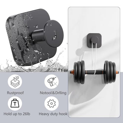 Adhesive Stainless Steel Towel Hooks