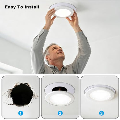 Decorative Ceiling Medallion for 5" & 6" Recessed Can Lights