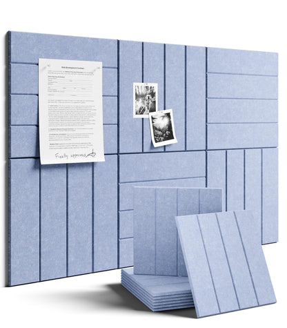 36" x 24" Large Felt Bulletin Board (Lavender-1 / Bold-stripe 6-pack)