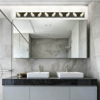 Bathroom Lights Fixtures Over Mirror (Black-Gold / 10-Light)
