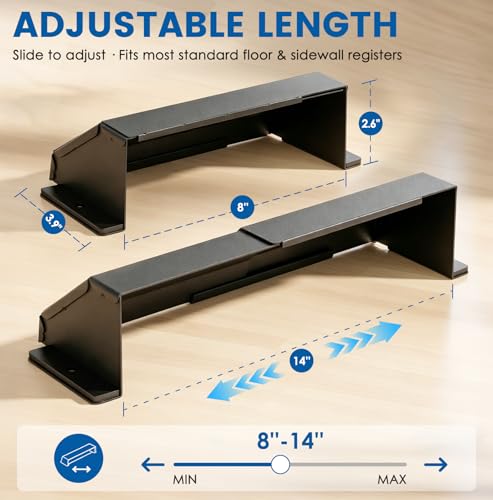 Metal Air Vent Deflector for Floor & Wall Registers