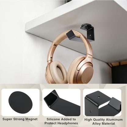 2 Pack Magnetic Headphone Holder