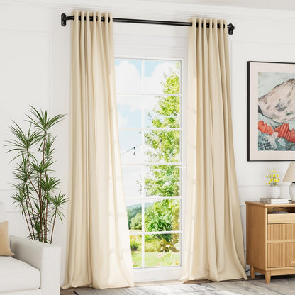 Curtain Rod 2 Pack 32 (Black / 32 to 58" - 2Pack)