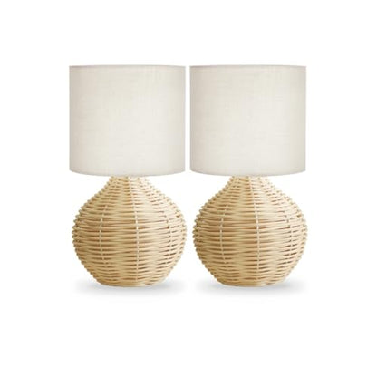 Rattan Small Table Lamp