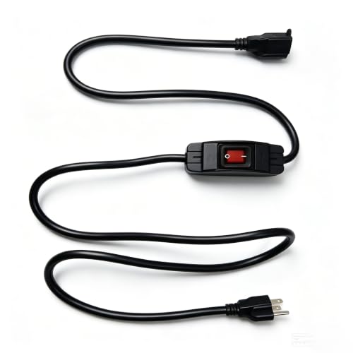 Waterproof 15A Inline Switch Power Cord
