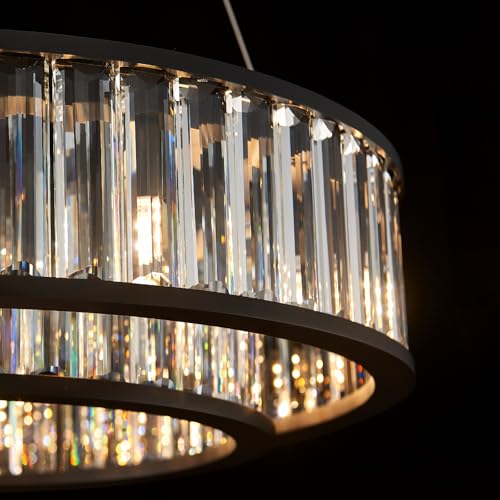 Modern Round Crystal Chandeliers Lighting Fixture
