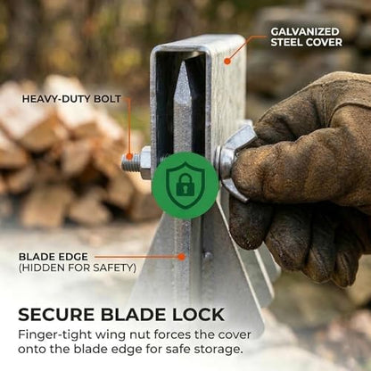 Heavy Duty Manual Kindling Splitter with Bolt