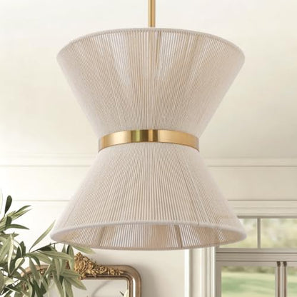 12.2” Rattan Pendant Light for Dining Room