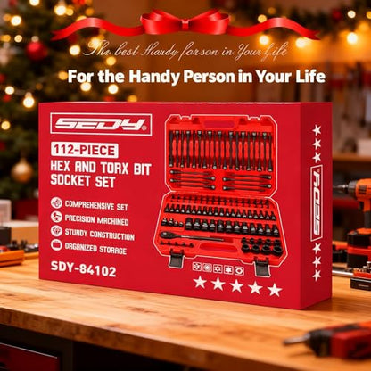 112 Piece Torx and Allen Bit Socket Set (112-Piece Ultimate Set)