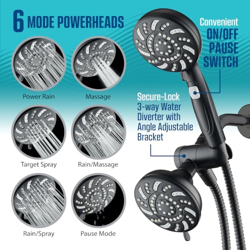 High Pressure Dual Shower Head Combo