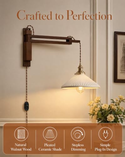 Wood Plug in Wall Sconces