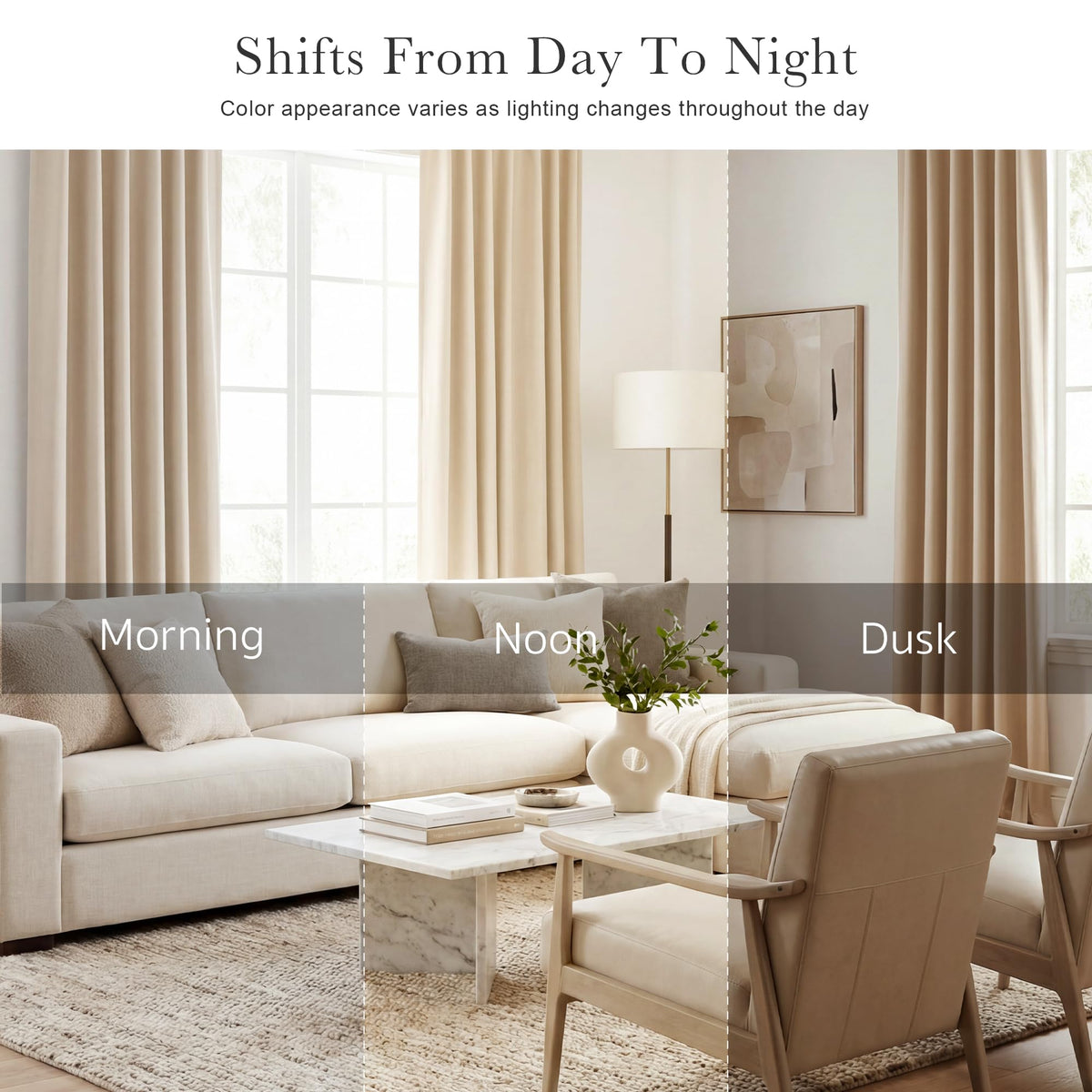 Short Curtains Half Window Curtains (Biscotti Beige / 29"W x 30"L (Pack of 2))