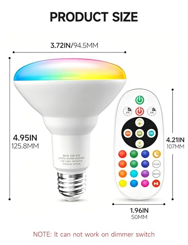 BR30 Color Changing Light Bulb