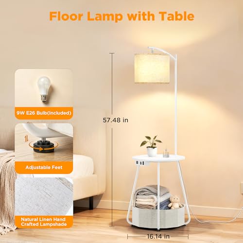 Floor Lamp with Table