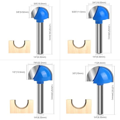 8pcs Core Box Router Bit Set