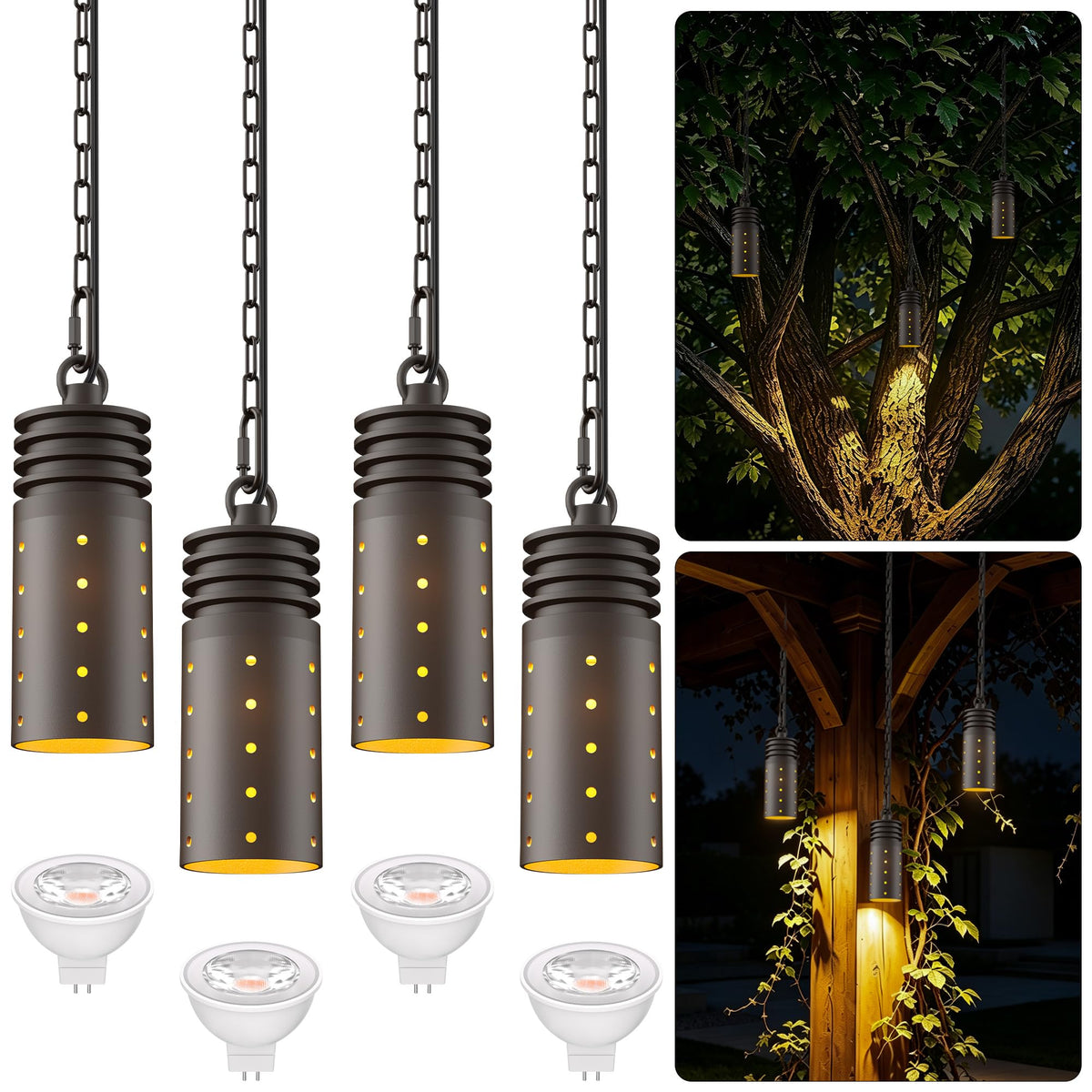 12V Outdoor Pendant Light (4-Pack)