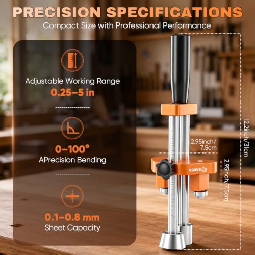 One Station Sheet Metal Bender (Small Orange)
