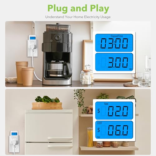 Watt Meter Plug with Backlight