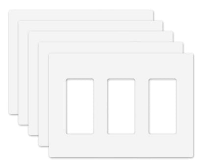Midsize Screwless Light Switch Cover Plate