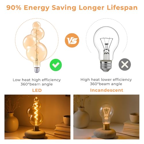Large Decorative Vintage Edison LED Light Bulbs
