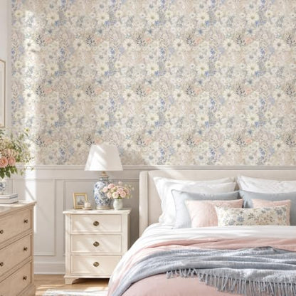 Boho Floral Peel and Stick Wallpaper Vintage Botanical Contact Paper