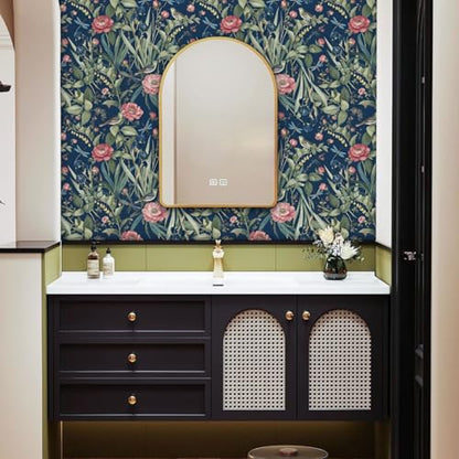 Brid and Floral Peel and Stick Wallpaper Flower Contact Paper Removable Wallpaper Peel and Stick