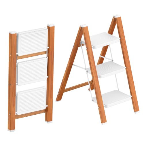 Step Ladder Lightweight Aluminum Folding Step Stool with Anti