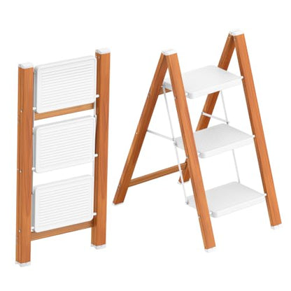 Step Ladder Lightweight Aluminum Folding Step Stool with Anti