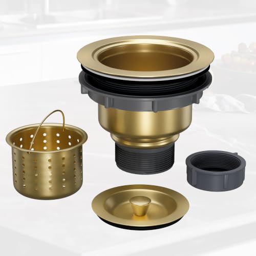 Kitchen Sink Drain Removable Deep Sink Strainer Basket with Sink Stopper