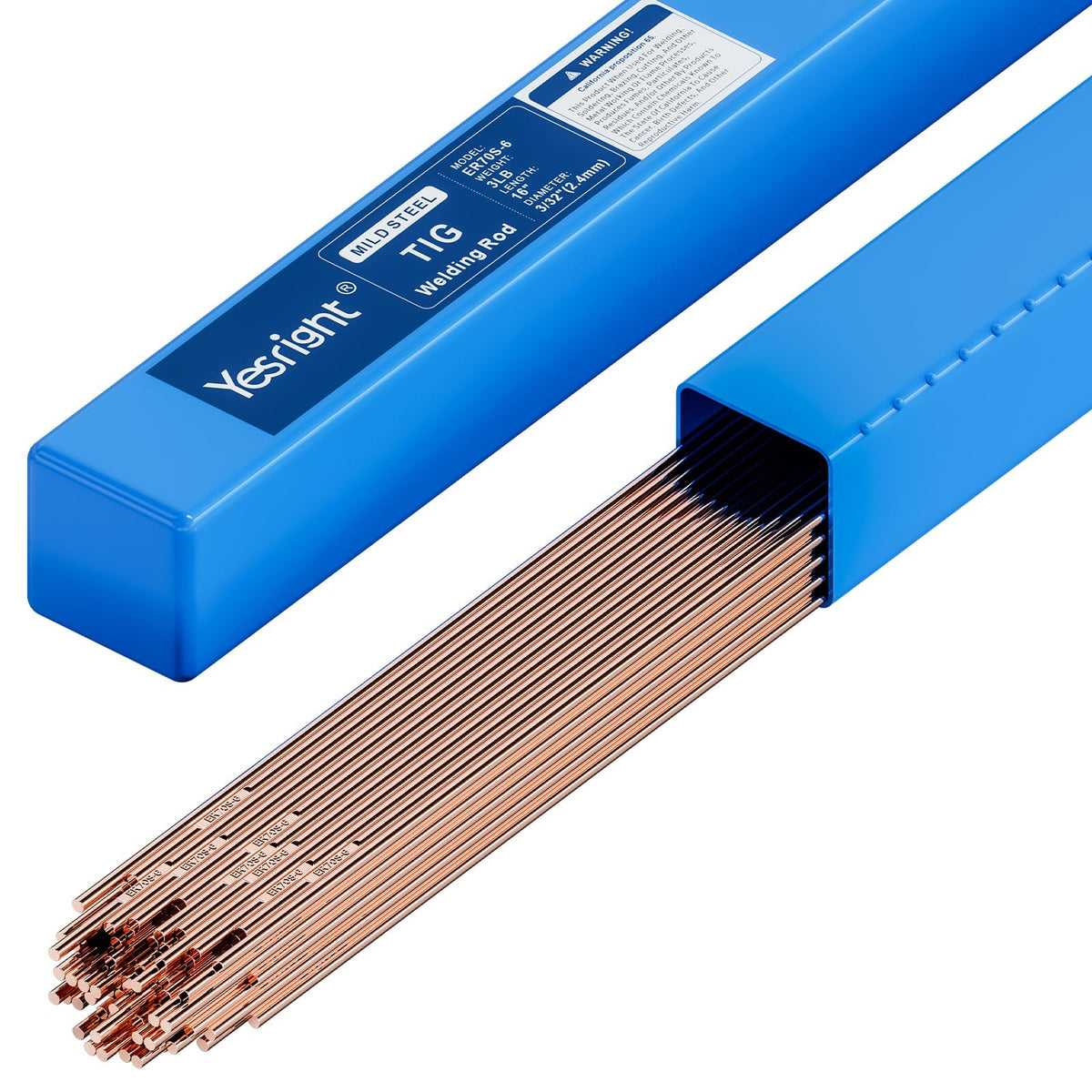 ER70S 6 Mild Steel TIG Filler Rod 3 (3/32")