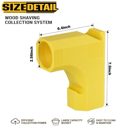 Table Saw Dust Collector Adapter (Yellow)