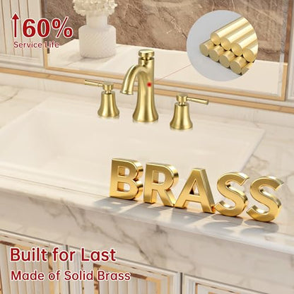 3 Hole Widespread Bathroom Faucet