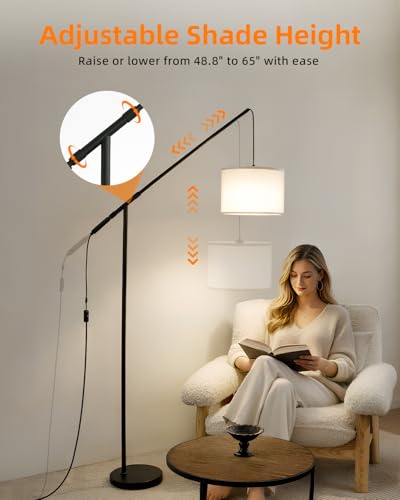 Arc Floor lamp with Remote and Button