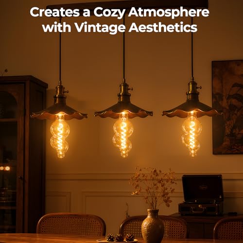 Gourd Shape Decorative LED Bulb E26 Dimmable (4w-3000k Gold Huge Bubble(dimmable))