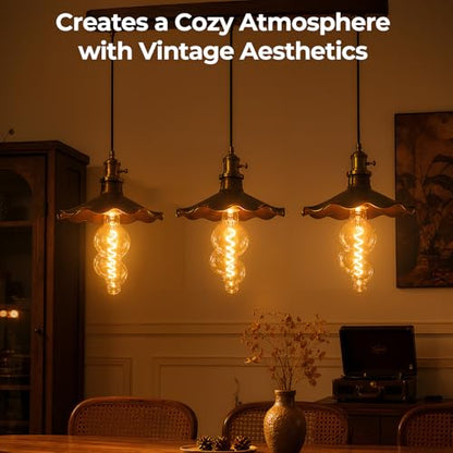Gourd Shape Decorative LED Bulb E26 Dimmable (4w-3000k Gold Huge Bubble(dimmable))