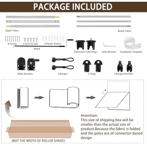 Outdoor Roller Shades for Patio (Black / 108"W x 96"H)