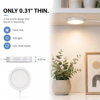 Puck Light Compact LED Under Cabinet Lighting for Indoor Use