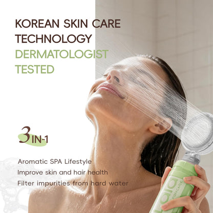 Korean 3-in-1 Aroma Filtering & Skin-Nourishing Shower Filter (Jasmine Rain)