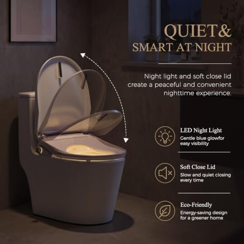 Electric Bidet Toilet Seat with Instant Warm Water